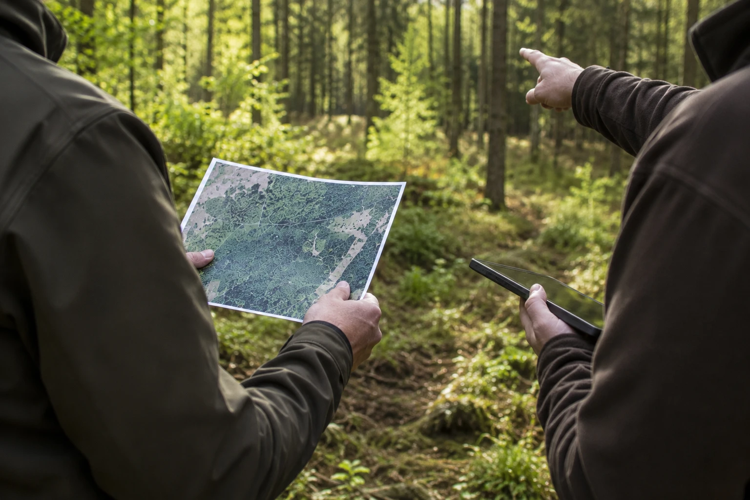 Persönliche Beratung im Wald